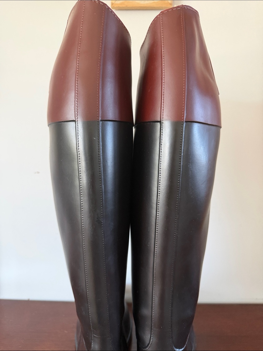 AIGLE Coupe Saumer Jumping Horseback Riding Boots Equestrian France Rubber US 10 - Picture 11 of 16